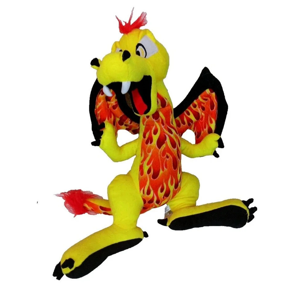 Toy Factory Orange Yellow Flames Hangs‎ in the Air, Dragon Plush Toy 20
